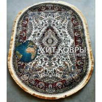 Иранский ковер Rubin 20271 Крем-красный овал